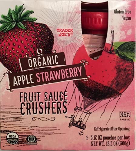 Trader Joe’s Organic Apple Strawberry Fruit Sauce Crushers 4 Pack