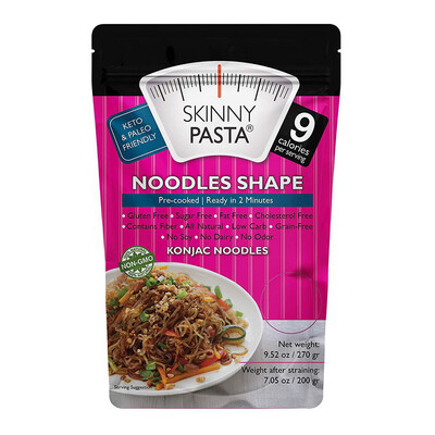 Skinny Pasta Noodles  Shape Konjac 9 Calories