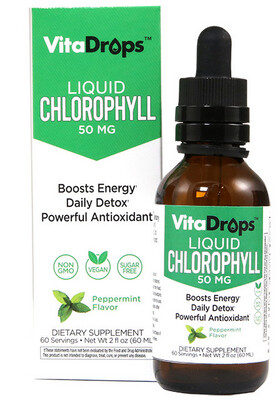 Vita Drops Liquid Chlorophyll Supplement Drops Vegan Sugar Free 