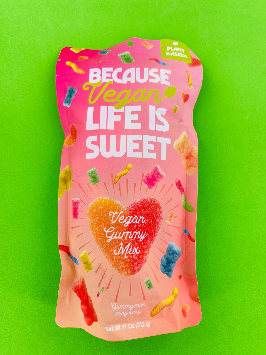 Because Vegan Life Is Sweet Vegan Gummy Mix 11 Oz