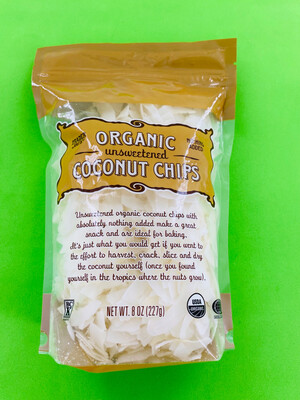 Trader Joe’s Organic Unsweetened Coconut Chips 8 Oz