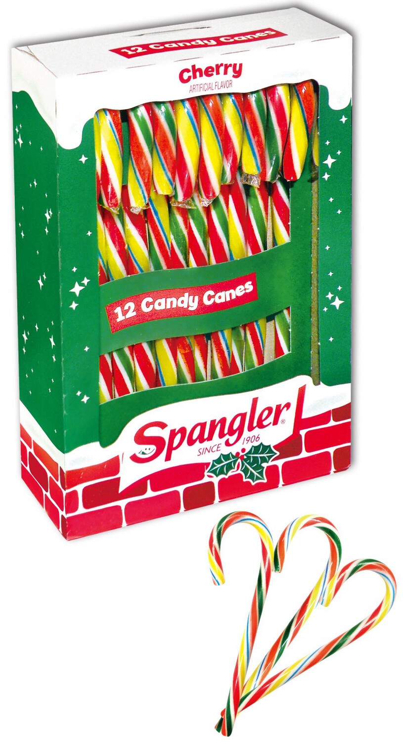 Spangler Cherry Candy Canes 12 pack 