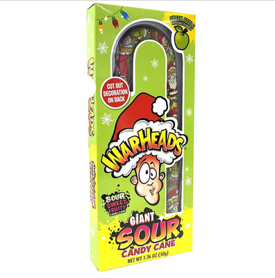 Warheads Giant Sour Candy Cane 