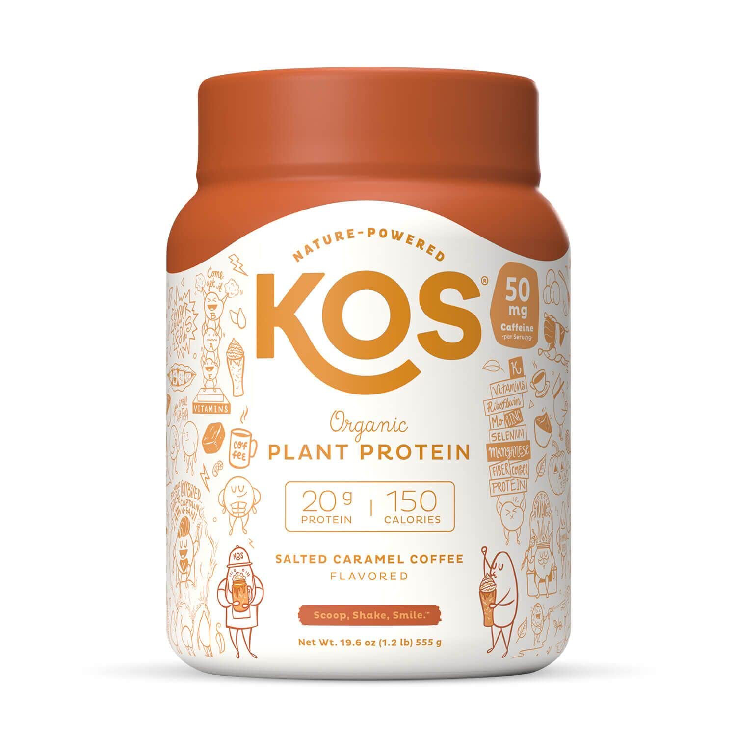 KOS Organic Plant Protein Salted Caramel Coffee 