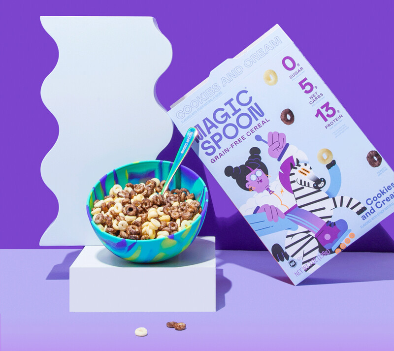 Magic Spoon Grain Free Cereal Cookies n Cream 13g Pro Zero Sugar