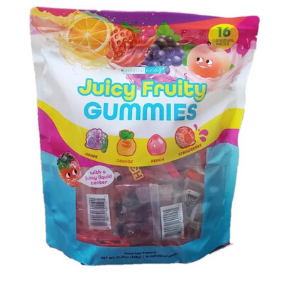 Tropical Fields Juicy Fruity Gummies with liquid center 16 pack 