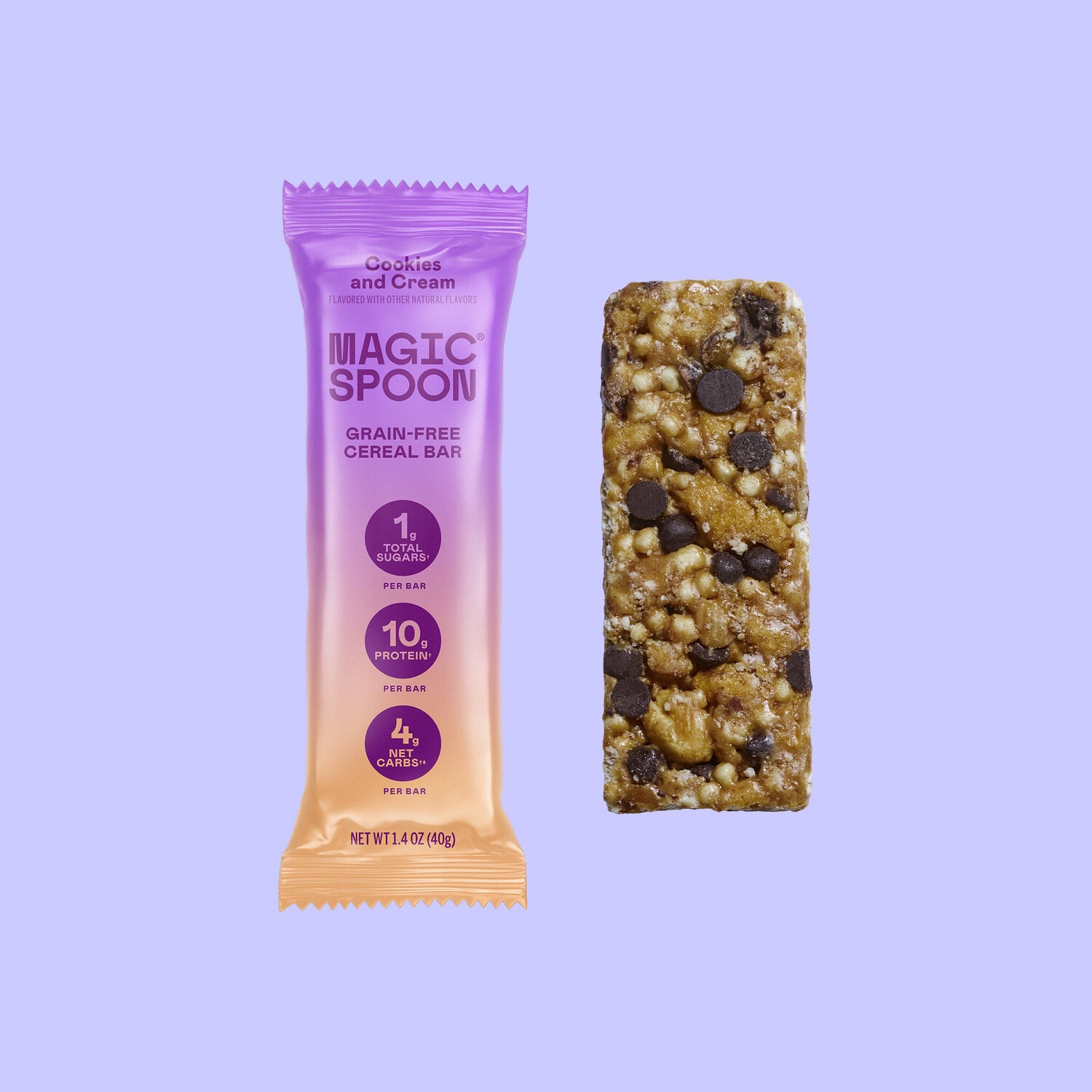 Magic Spoon Grain Cereal Bar Cookies n Cream 10g Protein 