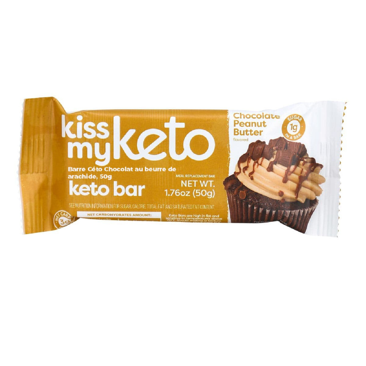 Kiss My Keto Chocolate Peanut Butter Bar