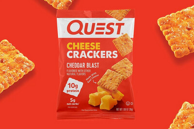 Quest Cheese Crackers Cheddar Blast 10g Pro 
