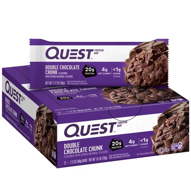 Quest Double Chocolate Chunk Protein Bar 12 pack 