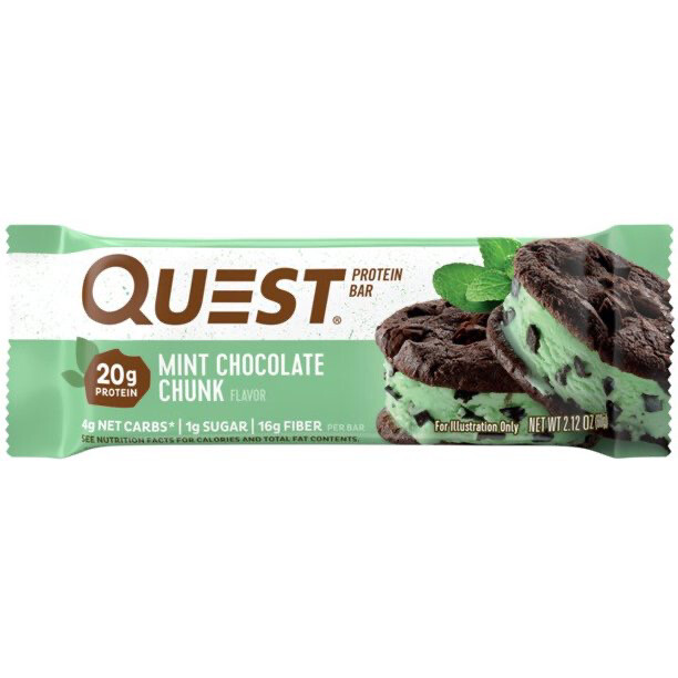Quest Mint Chocolate Chunk Protein Bar 