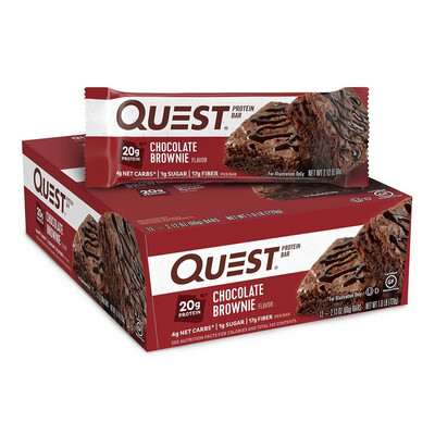 Quest Chocolate Brownie Protein Bar 12 pack