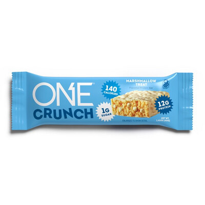 One Protein Bar Crunch Marshmallow Treat 12 g Pro Gluten Free 