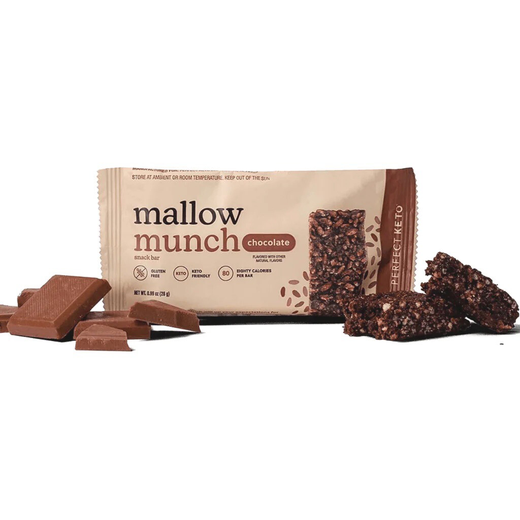 Mallowmunch Chocolate Snack Bar Keto 8g Pro