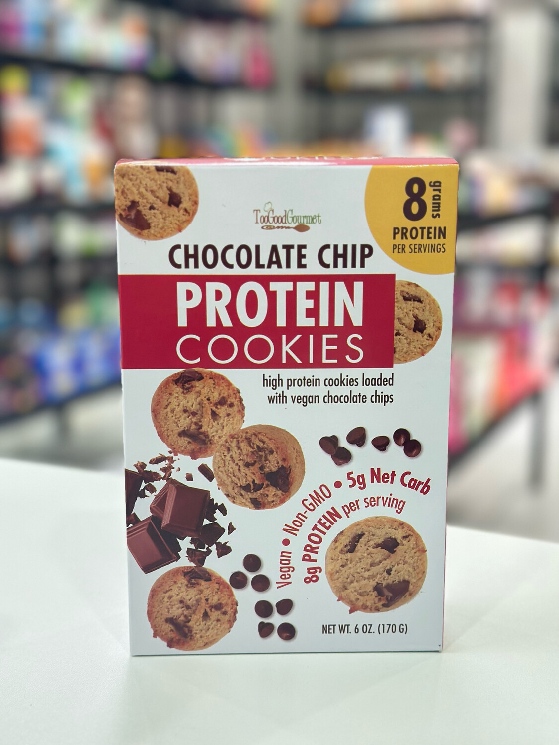 TooGoodGourmet Chocolate Chip Protein Cookies Vegan 