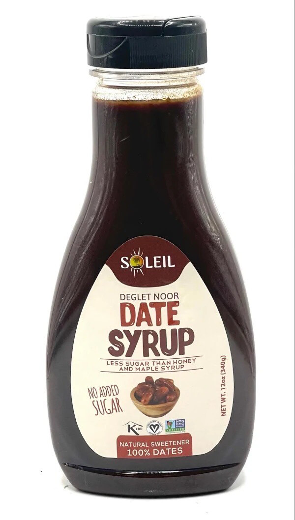 Soleil Date Syrup No Added Sugar 12 oz 