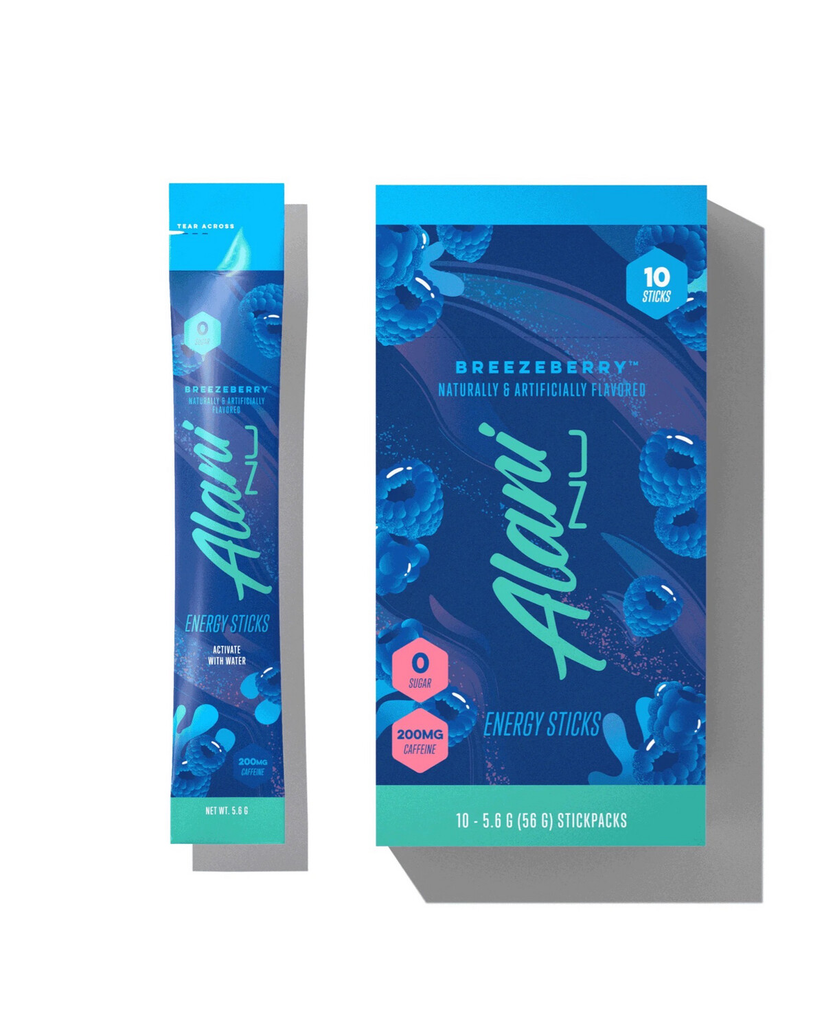 Alani Nu Breezeberry 10 Energy Sticks 