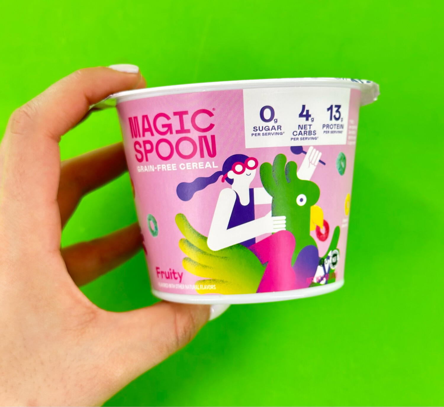 Magic Spoon Grain Free Cereal Fruity Cup 13 g Pro 