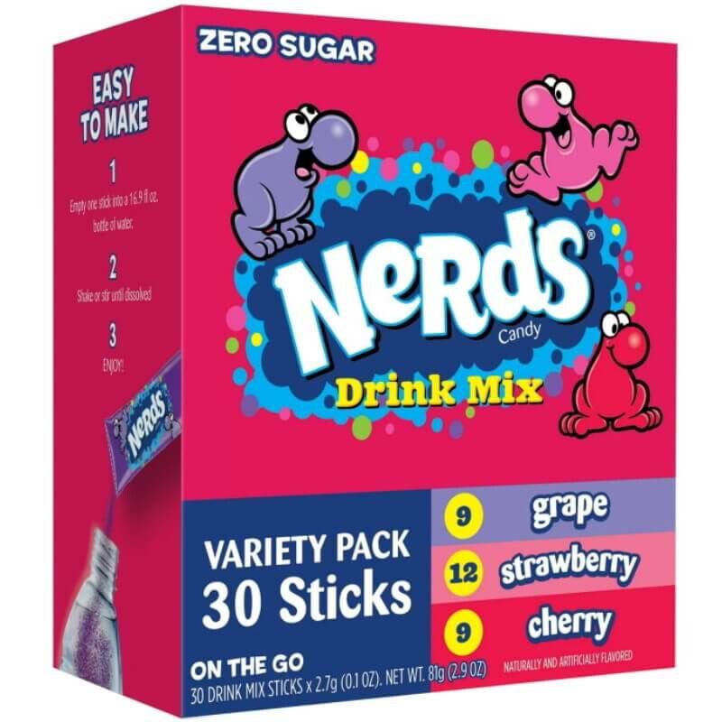 Nerds Drink Mix Sugar Free 30 sticks 