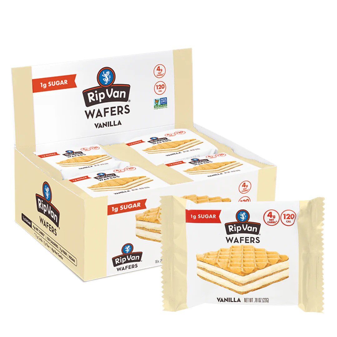 Rip Van Wafers Vanilla 4g Net Carbs 16 Pack 