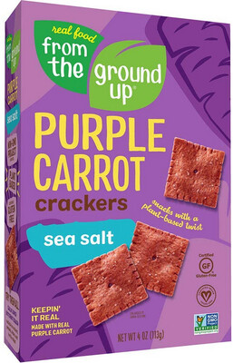 From the Ground Up Purple Carrot Crackers Sea Salt 