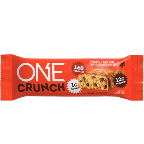 One Protein Bar Crunch Peanut Butter Chocolate Chip 12 g Pro Gluten Free 
