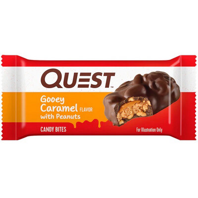 Quest Gooey Caramel with Peanuts Candy Bites 5g Pro 