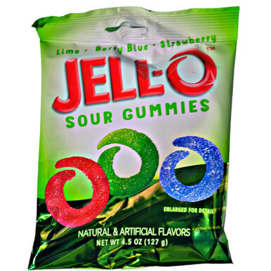 Jello Sour Gummies 3.75 oz 