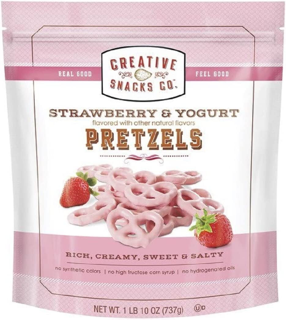 Creative Snacks Co. Strawberry & Yogurt Pretzels 1 lb 10 oz 