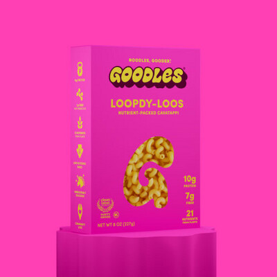 Goodles Loopdy Loos Nutrient Packed Cavatappi 10g Pro 