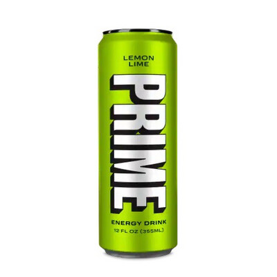 Prime Energy Drink Lemon Lime 12 fl oz  by Logan Paul and KSI