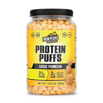 Twin Peaks Protein Puffs Garlic Parmesan 21g Pro 