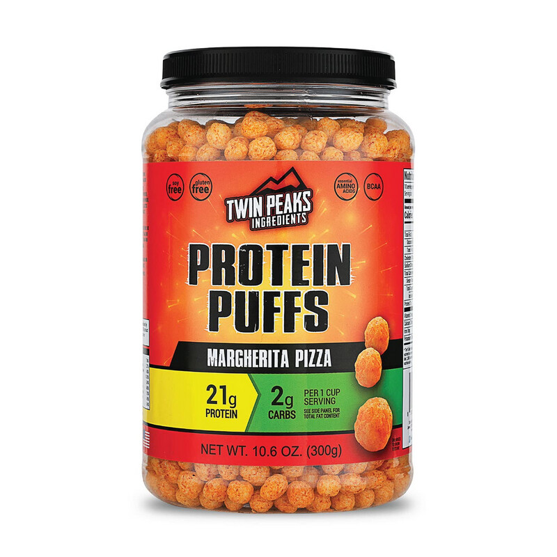 Twin Peaks Protein Puffs Margherita Pizza Jar 21g Pro 