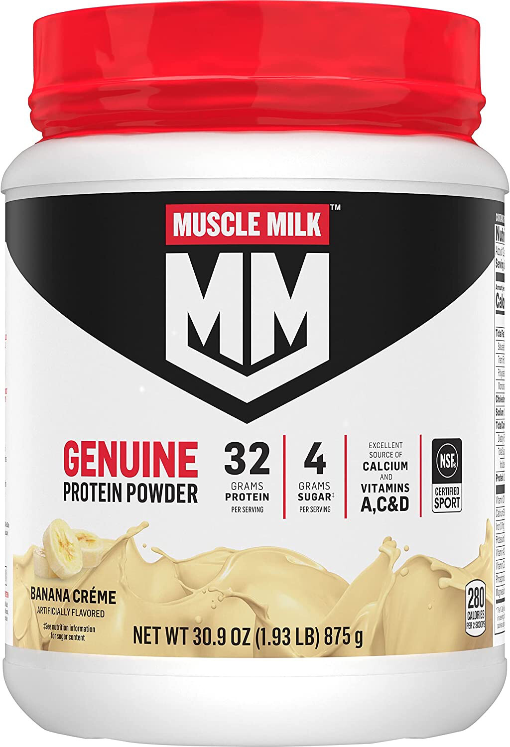 Muscle Milk Genuine Protein Powder 32g PRO Banana Creme 