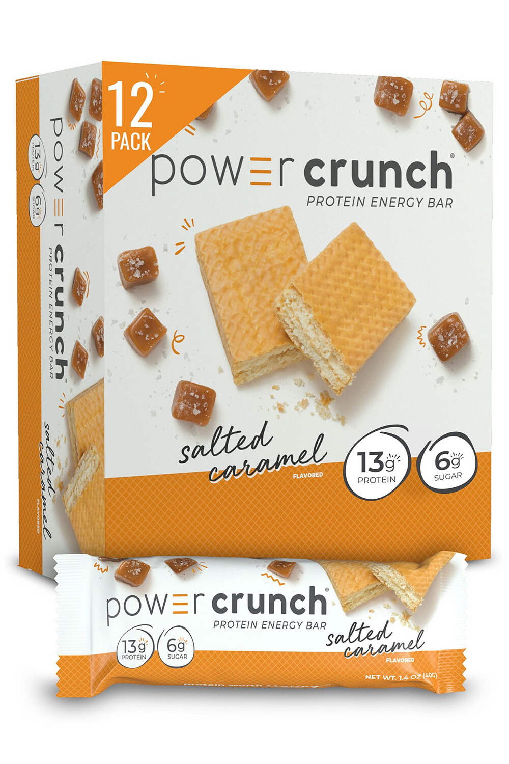 Power Crunch Salted Caramel Protein Energy Bar 5 pack 