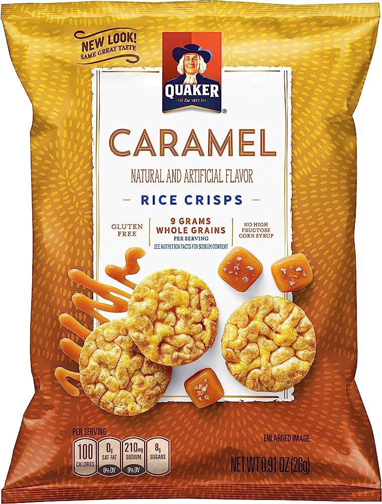 Quaker Rice Crisps Caramel 