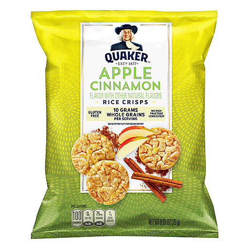 Quaker Rice Crisps Apple Cinnamon 