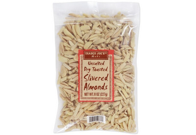 Trader Joe’s Unsalted Dry Toasted Sliced Almonds 8 oz 