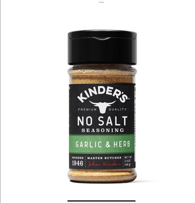 Kinder's Seasoning NO SALT Garlic & Herb