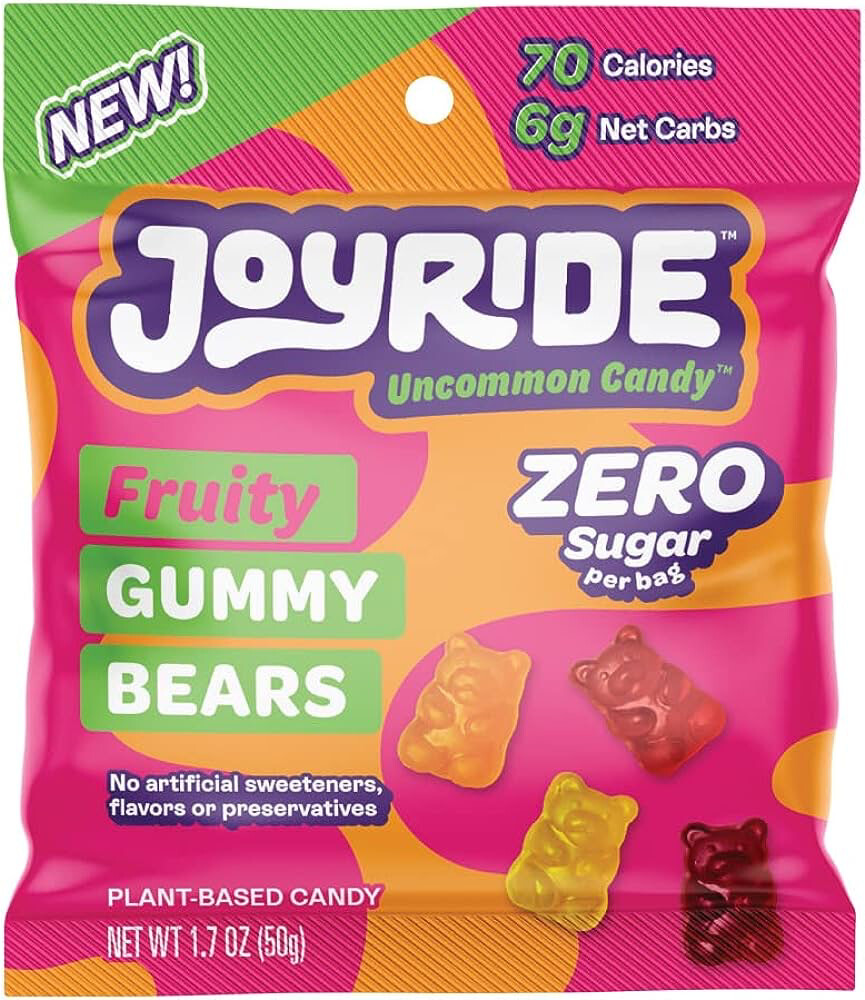 Joyride Fruity Gummy Bears Zero Sugar 
