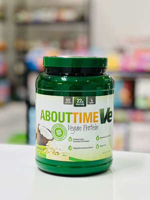 About Time Ve Vegan Protein Gluten Free Sweetened with Stevia 