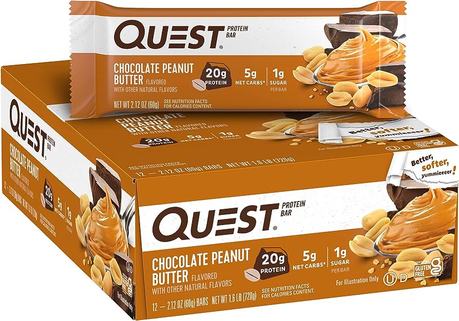 Quest Chocolate Peanut Butter Protein Bar 12 pack 