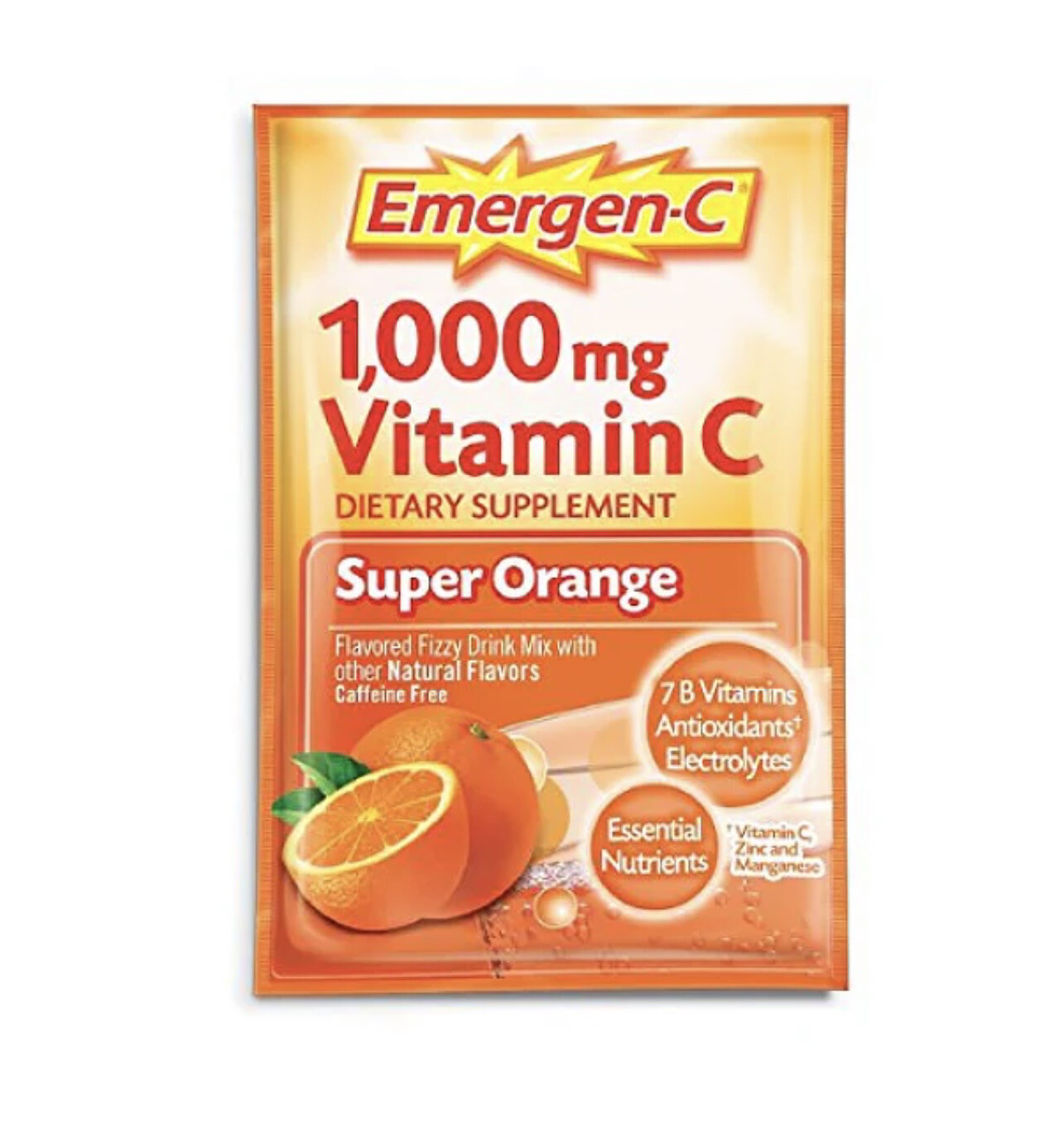 Emergen-C 1000mg Vitamin C Super Orange 