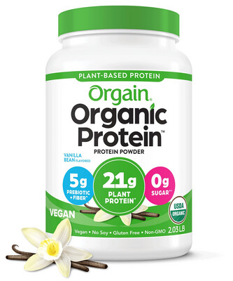 Orgain Organic Plant Based Protein Vanilla 21 g Pro 