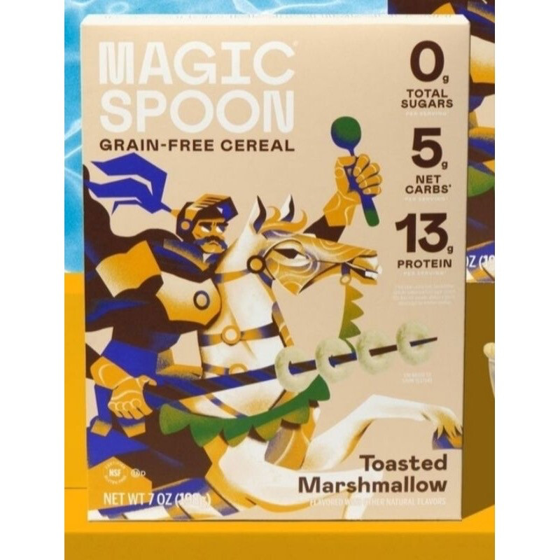 Magic Spoon Grain Free Cereal Toasted Marshmallow 13g Pro Zero Sugar