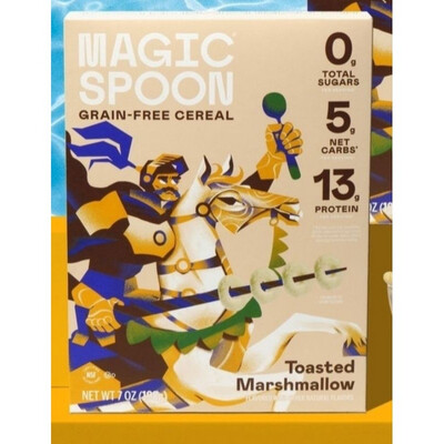 Magic Spoon Grain Free Cereal Toasted Marshmallow 13g Pro Zero Sugar
