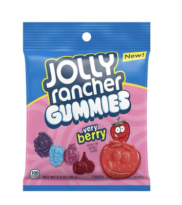 Jolly Rancher Gummies Very Berry Flavor 3.4 Oz