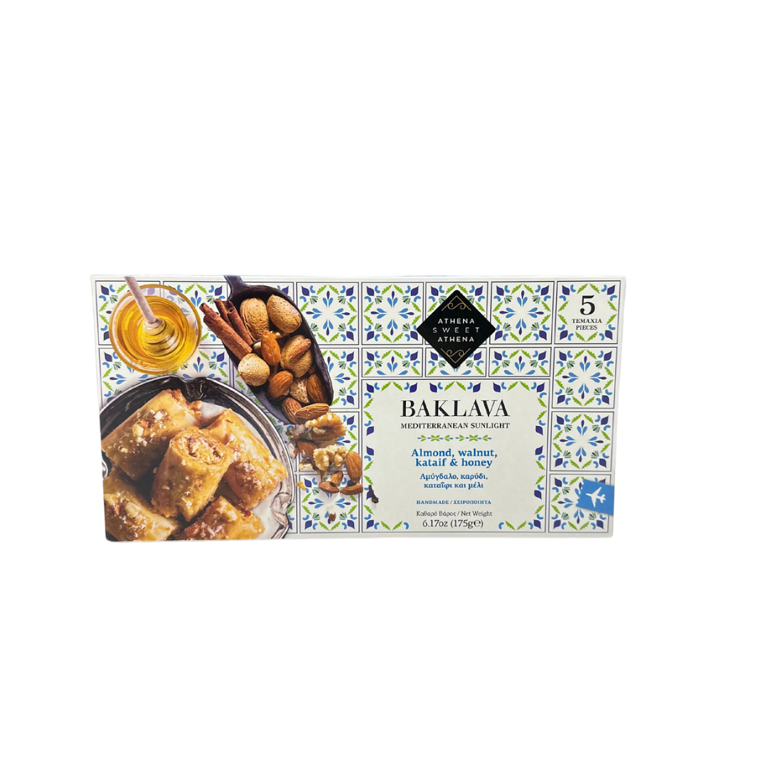 Athena Sweet Athena Baklava Mediterranean Sunlight Almond, Walnut, Kataif &amp; Honey 