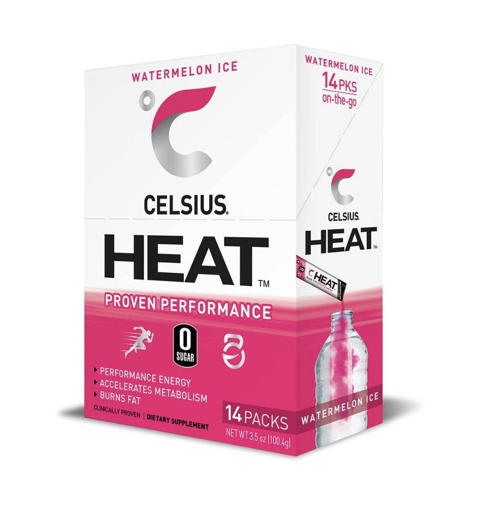 Celsius Heat Watermelon Ice No Sugar 14 Pack