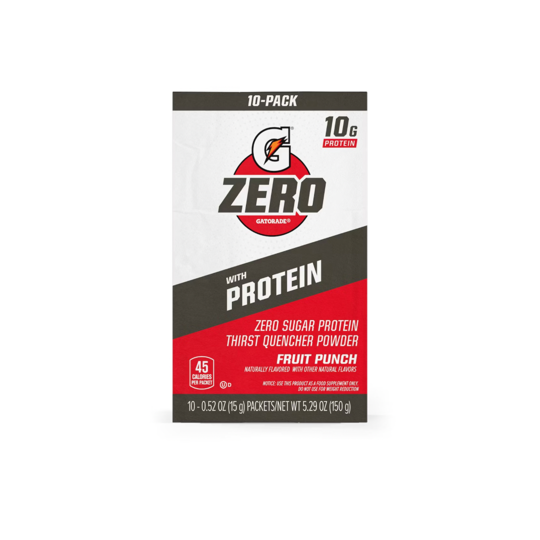 Gatorade Zero with 10 grams of Protein 10 pack Fruit Punch 